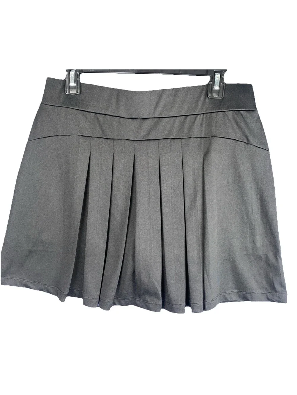 J Crew Skort Tennis Golf Pickleball Sz M Black Pleated Back Athletic Skirt